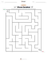 Anteprima della scheda stampabile di Vikram Sarabhai