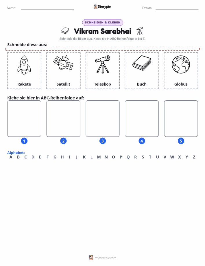 Schneiden & Einfügen Alphabet
