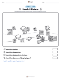 Aperçu de la feuille de travail imprimable Homi J. Bhabha