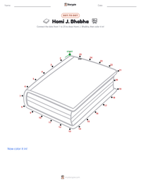 Homi J. Bhabha printable worksheet preview