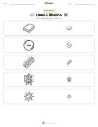 Homi J. Bhabha printable worksheet preview