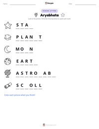 Aryabhata printable worksheet preview