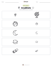 Aryabhata printable worksheet preview
