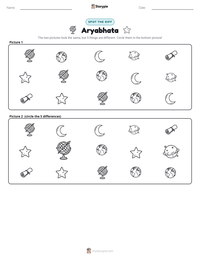 Aryabhata printable worksheet preview