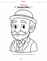 Georges Méliès printable worksheet preview