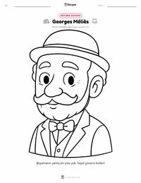 Georges Méliès çocuklar için boyama sayfası