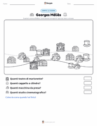 Anteprima della scheda stampabile di Georges Méliès