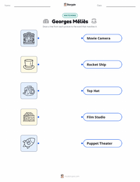 Georges Méliès printable worksheet for kids