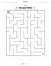 Georges Méliès printable worksheet preview