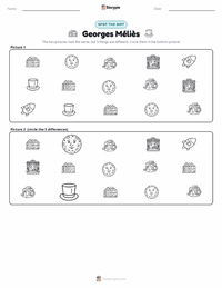 Georges Méliès printable worksheet preview