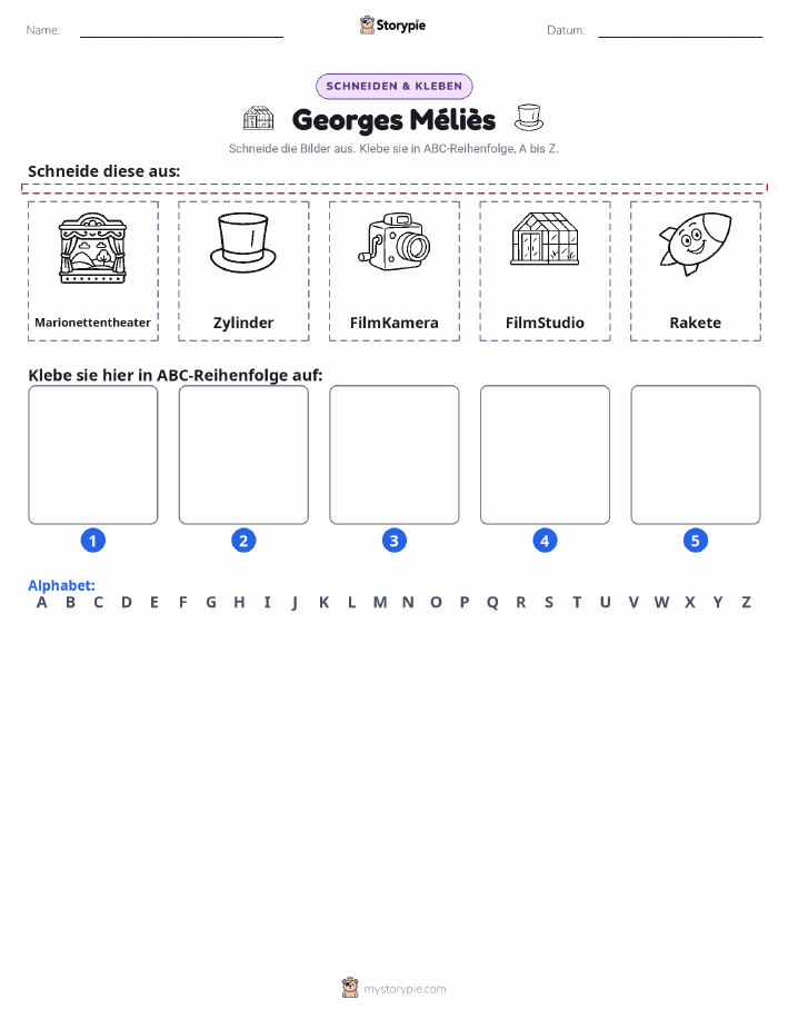 Schneiden & Einfügen Alphabet