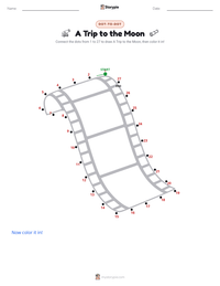 A Trip to the Moon printable worksheet preview