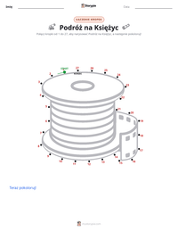 Podgląd drukowalnego arkusza ćwiczeń Podróż na Księżyc