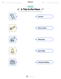 A Trip to the Moon printable worksheet preview