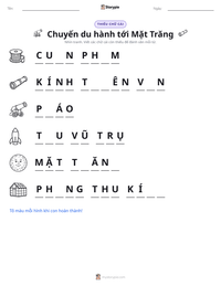 Xem trước tài liệu in sẵn Chuyến du hành tới Mặt Trăng