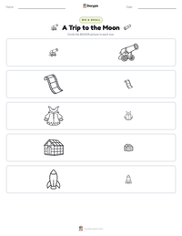 A Trip to the Moon printable worksheet preview
