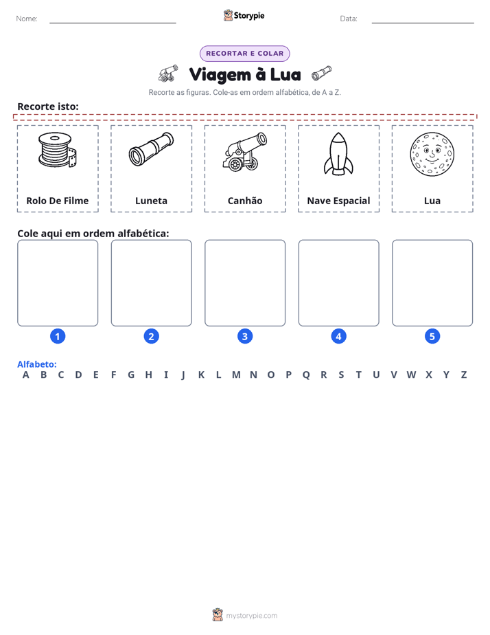 Recortar & Colar Alfabeto
