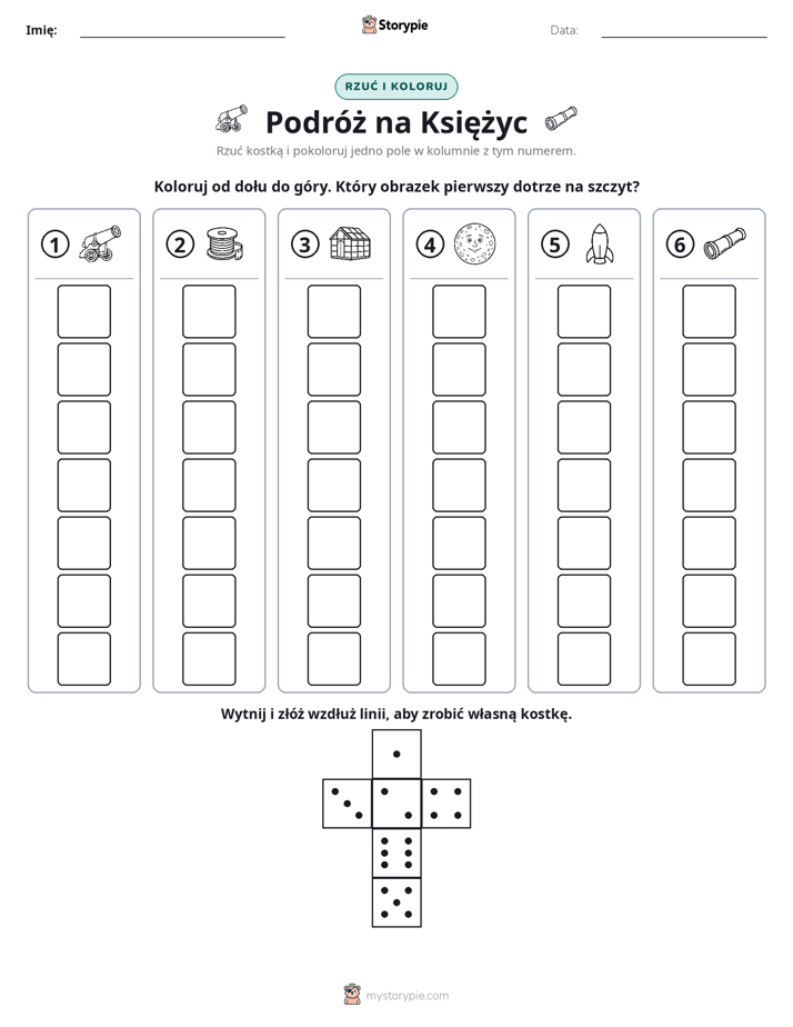 Rzuć i koloruj