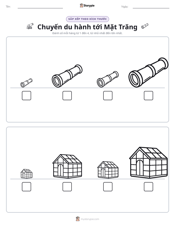 Thứ Tự Kích Thước