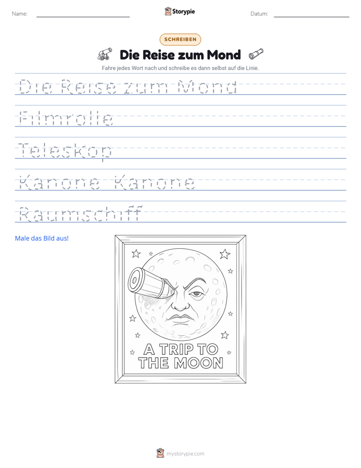 Schreibübung