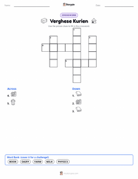 Verghese Kurien printable worksheet preview
