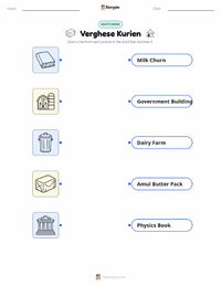 Verghese Kurien printable worksheet for kids