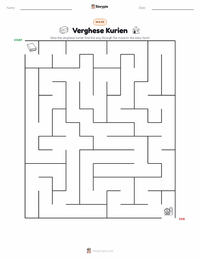 Verghese Kurien printable worksheet preview
