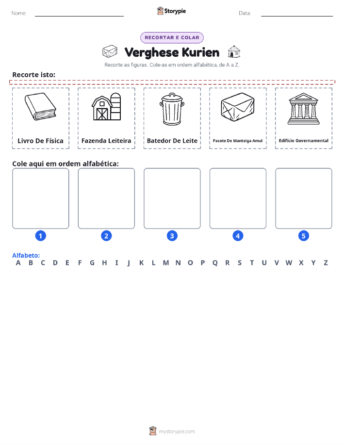 Recortar & Colar Alfabeto