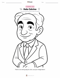 Italo Calvino coloring page for kids