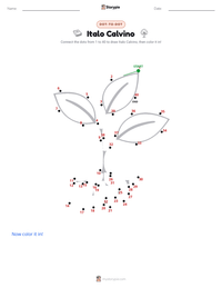 Italo Calvino printable worksheet preview