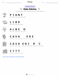 Anteprima della scheda stampabile di Italo Calvino