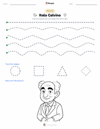Italo Calvino printable worksheet preview