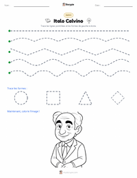 Aperçu de la feuille de travail imprimable Italo Calvino