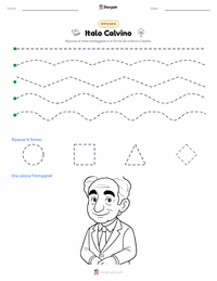 Anteprima della scheda stampabile di Italo Calvino