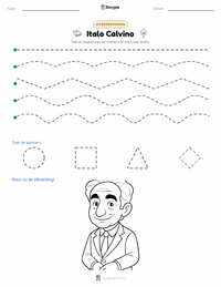 Italo Calvino afdrukbare werkblad voorbeeld