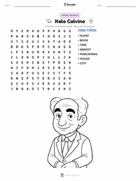 Italo Calvino printable worksheet preview