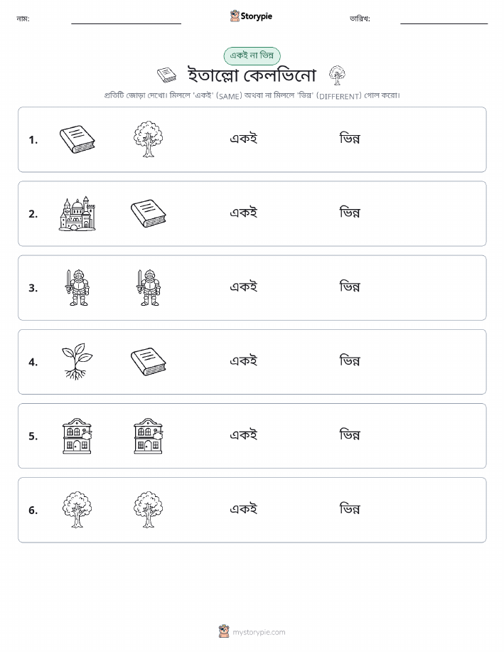 একই বা ভিন্ন