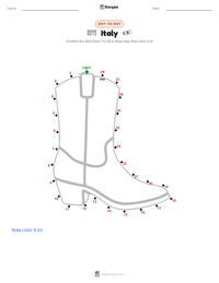 Italy printable worksheet preview