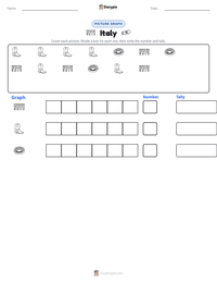 Italy printable worksheet preview
