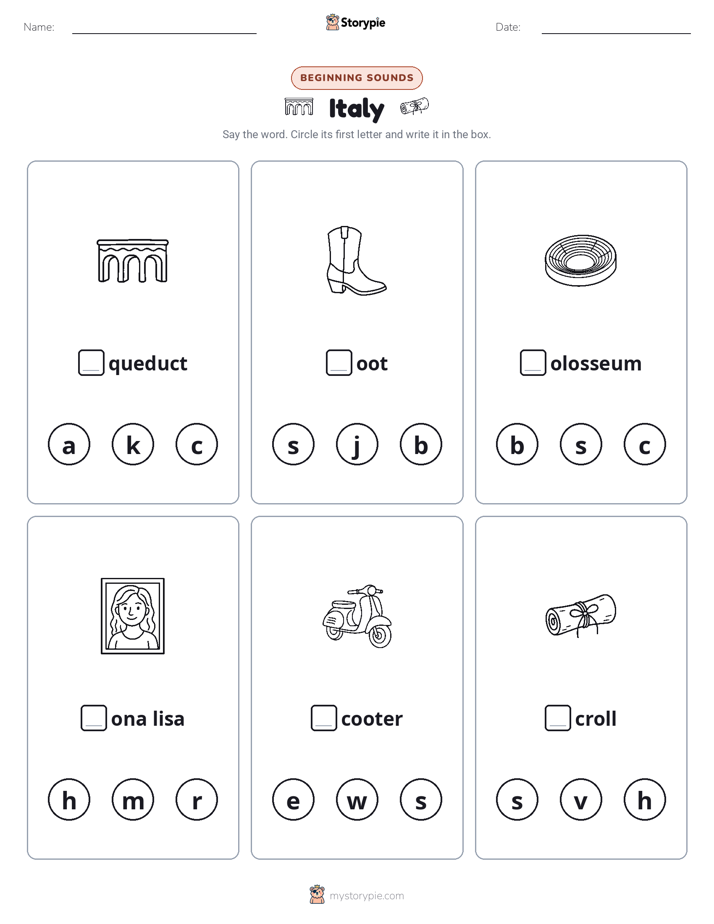 Beginning Sounds