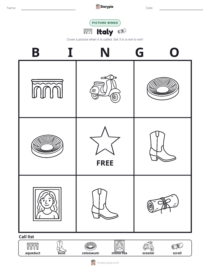 Picture Bingo