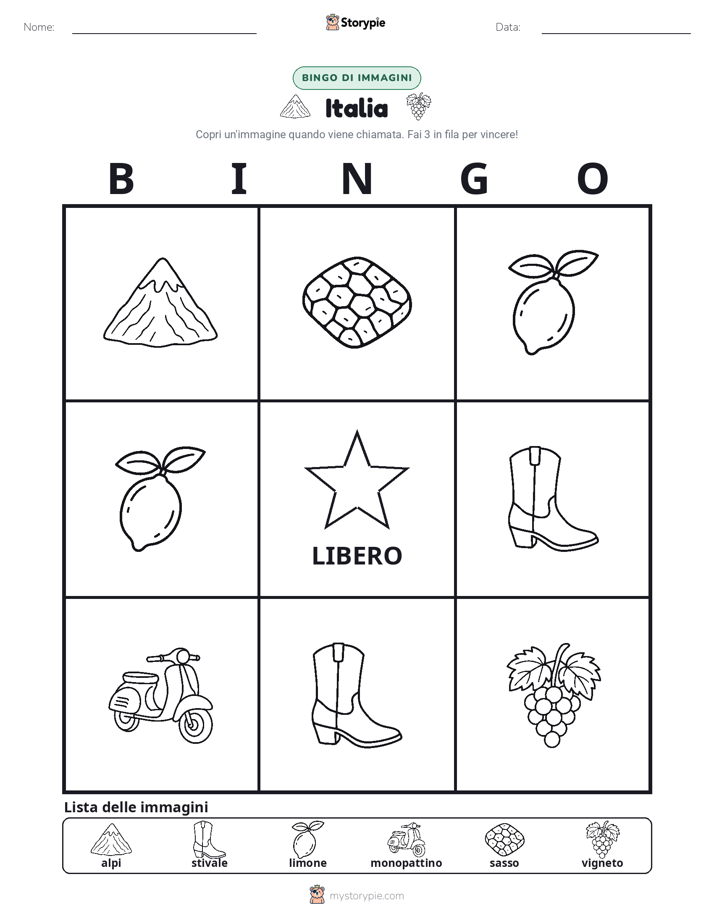 Bingo delle Immagini