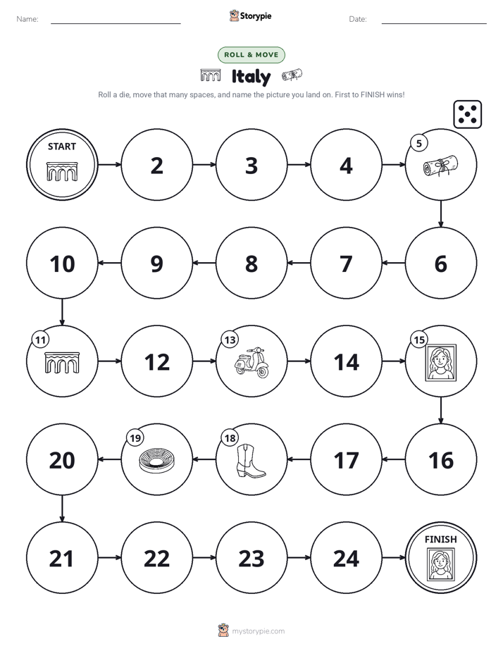 Roll & Move Game