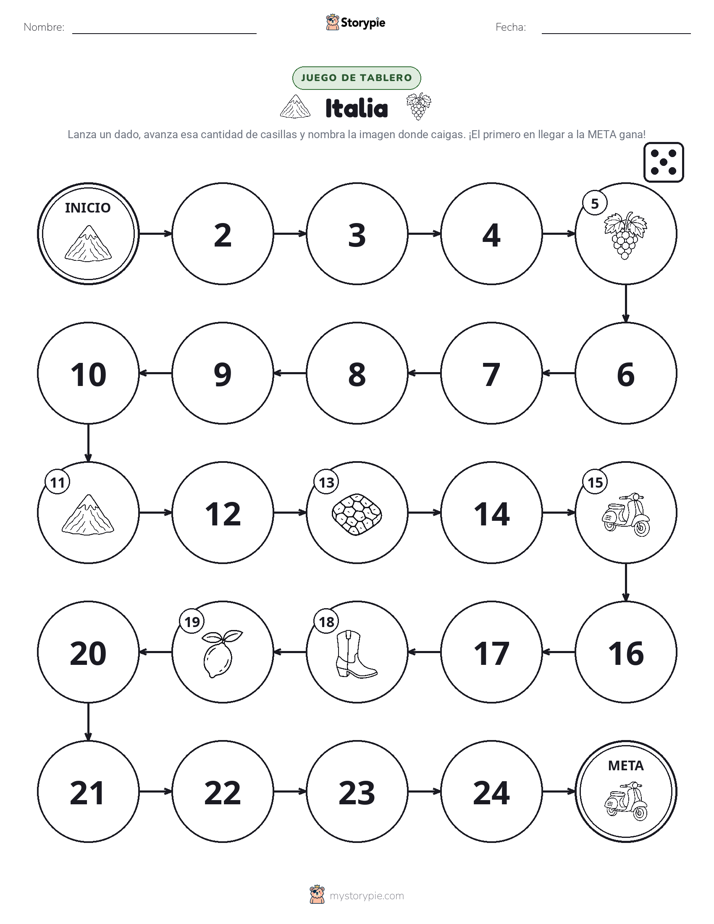 Juego de Rueda y Avanza