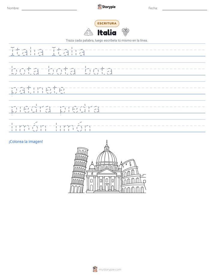 Práctica de Escritura