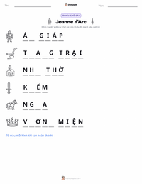 Xem trước tài liệu in sẵn Jeanne d'Arc