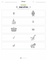 Joan of Arc printable worksheet preview