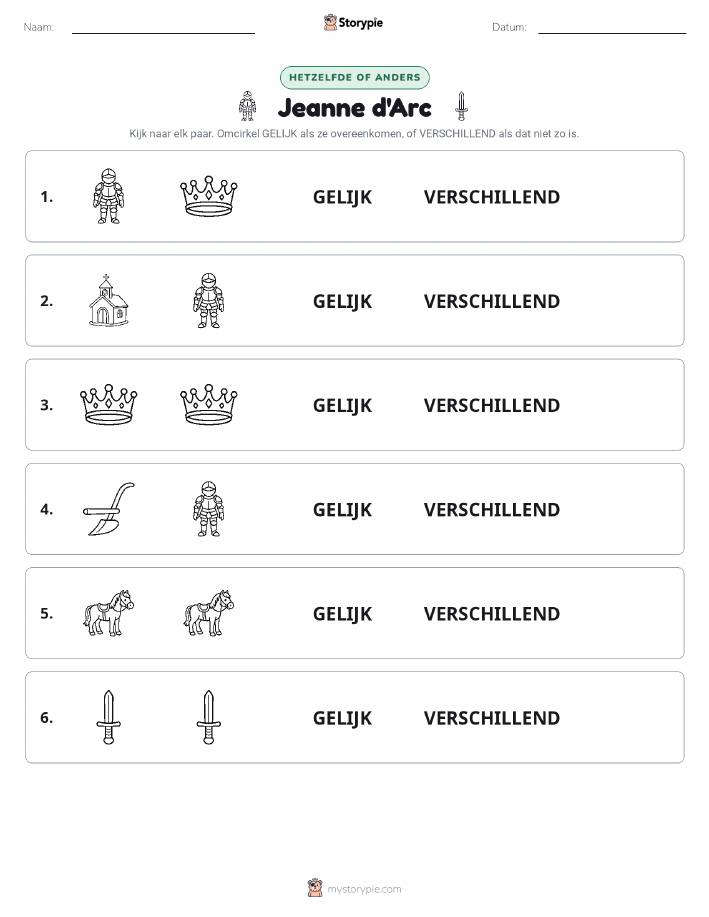 Zelfde of Verschillend