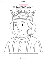 Anteprima della scheda stampabile di Carlo VII di Francia