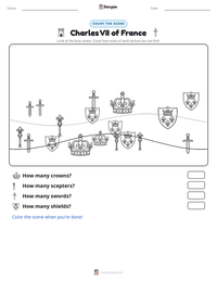 Charles VII of France printable worksheet preview